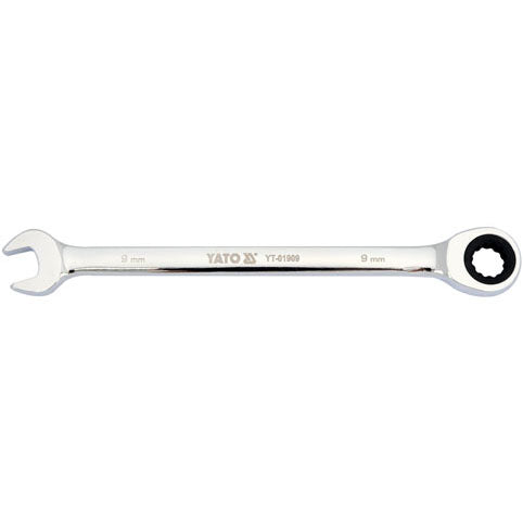 [SKUIMG]YT-01909|LLAVE COMBINADA CON RATCHET (9 MM)