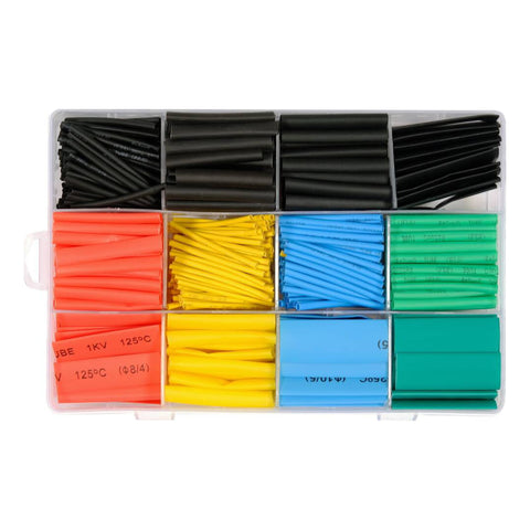 [SKUIMG]YT-068672|YT-068672.jpg|TUBOS TERMORRETRACTILES TERMOENCOJIBLES DE COLORES. MANGUITOS DE POLIOLEFINAS. TAMANOS SURTIDOS. SET