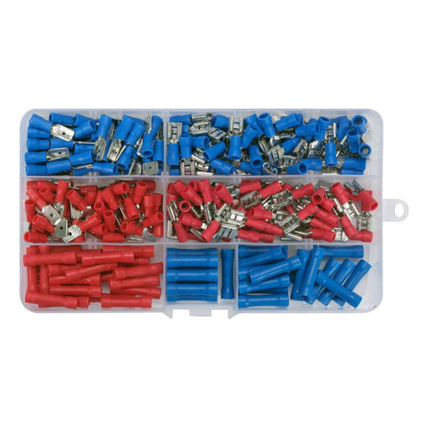 [SKUIMG]YT-068911|YT-068911.jpg|CONECTORES DE CABLES AUTOMOTRICES. MATERIAL: LATON + PVC. TAMANOS SURTIDOS. SET DE 250 PIEZAS.