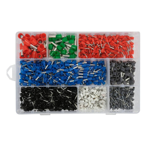 [SKUIMG]YT-068914|FERULAS ELECTRICAS DE PUNTA AISLADAS. SURTIDAS. MATERIAL: LATON + PVC. TERMINALES Y CONECTORES. TAMA