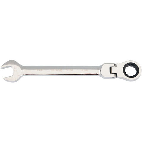 [SKUIMG]YT-1684|LLAVE COMBINADA CON RATCHET FLEXIBLE (18 MM)