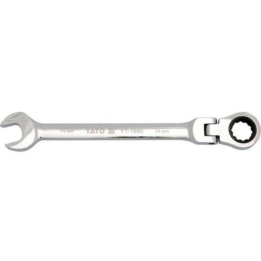 [SKUIMG]YT-1690|LLAVE COMBINADA CON RATCHET FLEXIBLE (24 MM)