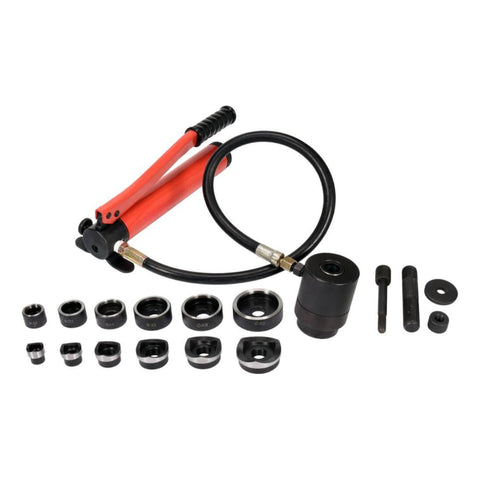 [SKUIMG]YT-18907|YT-18907.jpg|PERFORADOR HIDRAULICO DE LAMINAS DE METAL. SACABOCADOS. KNOCKOUT PUNCH 22MM-60MM. CONJUNTO PARA CORT
