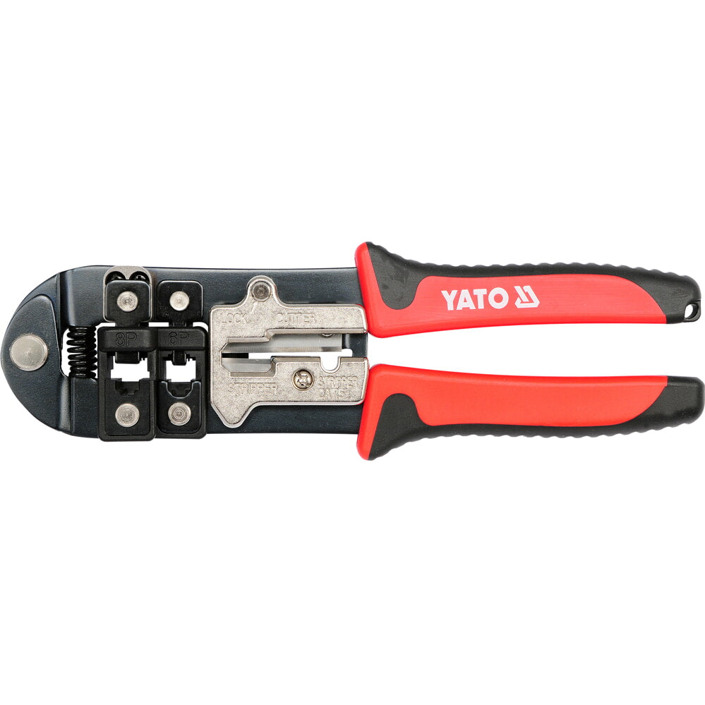 [CARBONE]YT-22422|HERRAMIENTA ENGARZADORA CRIMPADORA PRENSADORA PARA CABLE COAXIAL TELEFÓNICO Y DATA