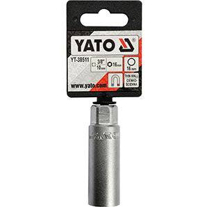 [SKUIMG]YT-38511|1 PZA DADO PARA BUJIAS (3/8, 16 MM, 12 PUNTAS)