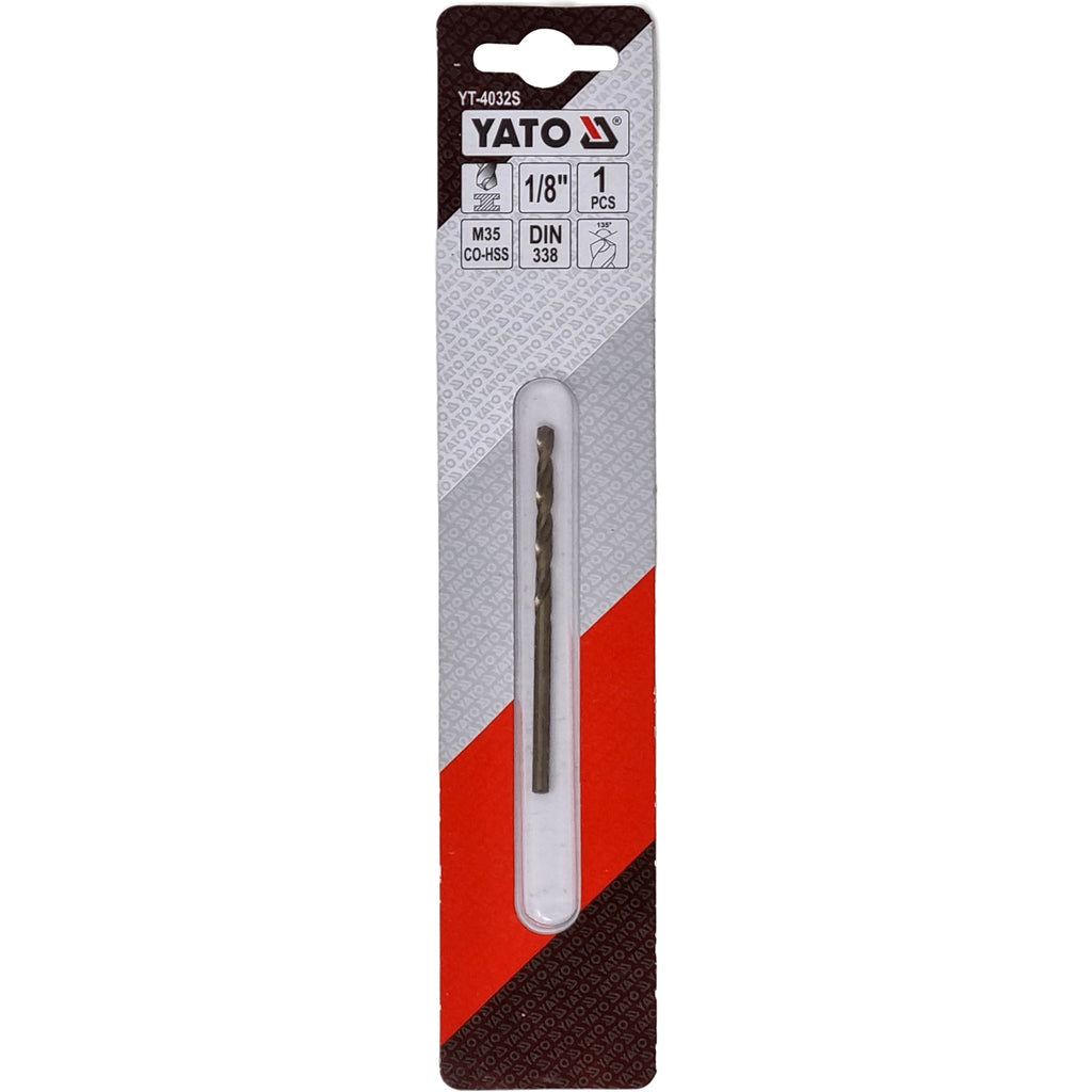 [SKUIMG]YT-4032S|BROCA COBALTO HELICOIDAL CO-HSS 1/8" SE VENDE EN PARES.