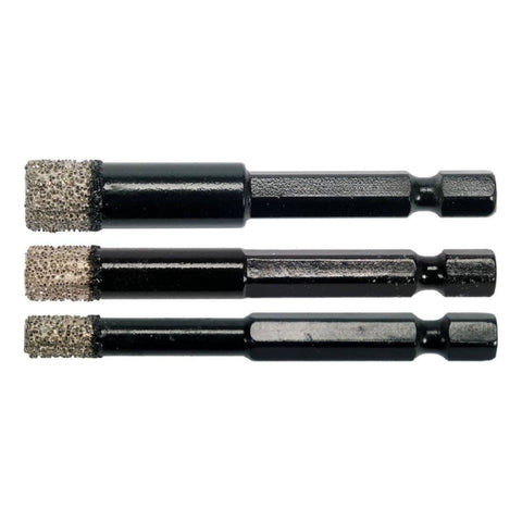 [SKUIMG]YT-60409|BROCAS DE DIAMANTE CON VASTAGO HEXAGONAL - 3PZS 6 - 8 - 10MM BROCA DE DIAMANTE SOLDADA AL VACIO. LON