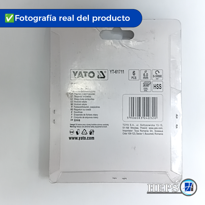 [SKUIMG]YT-61711|YT-61711-FRONTEND-gkG-18l_fbQiAA_y.png|FRESAS LIMAS ROTATIVAS PARA METALES VÁSTAGO 6MM. PARA MOTORTOOL, DREMEL
