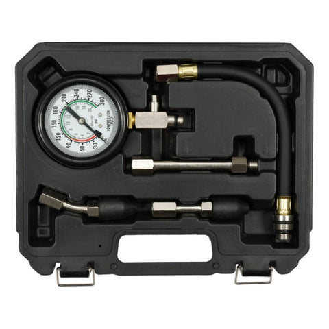 [SKUIMG]YT-73011|YT-73011.jpg|PROBADOR DE COMPRESION MANOMETRO DE 2.5" CON DOBLE ESCALA, 300PSI. SET DE 5 PIEZAS.