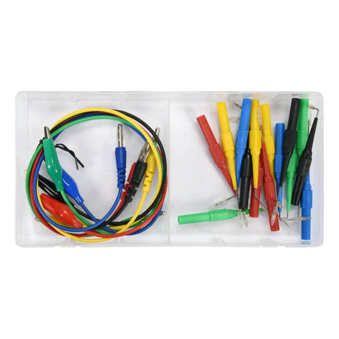 [SKUIMG]YT-73079|YT-73079.jpg|SONDAS TRASERAS. BACK PROBE. CABLES Y PUNTAS DE MEDICION. CONJUNTO DE ELEMENTOS DE MEDIDA PARA MULTI