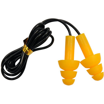 [SKUIMG]YT-7456|CAJA 50 PARES - TAPONES DE OIDO DE SILICONA CON CABLE, 28DB, 50 PARES