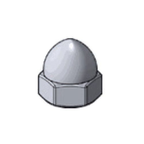 [SKUIMG]Z0387-CNX-04|Z0387-CNX-04.jpg|TUERCAS CIEGAS DE ACERO INOXIDABLE 18 - 8. (CAJAS DE 100 UNIDADES)
