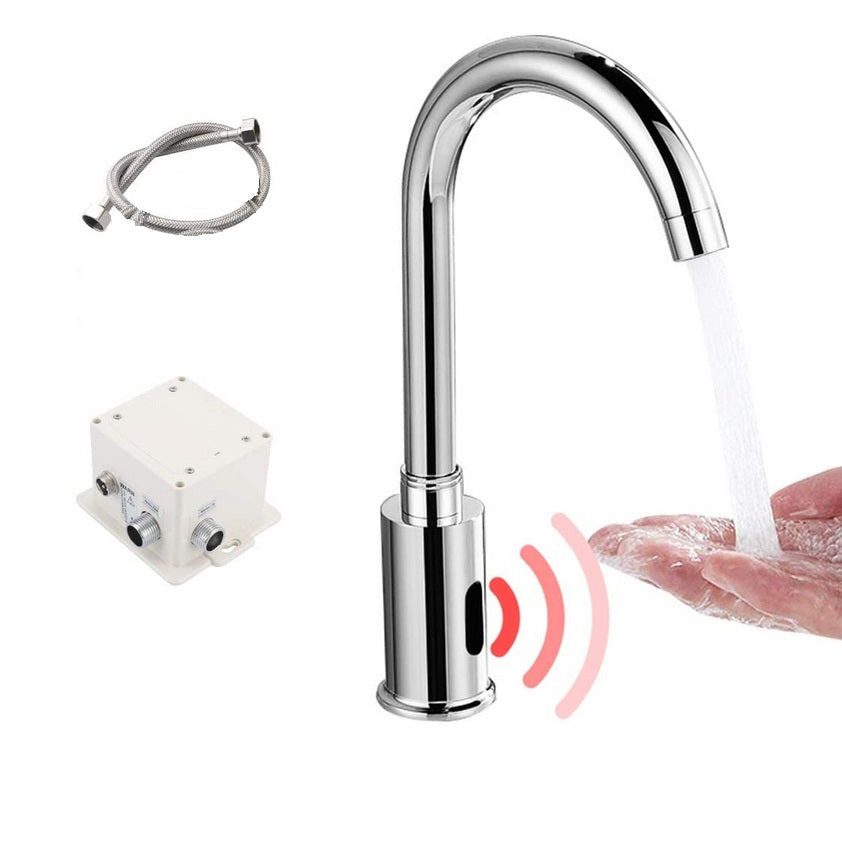 [CARBONE]ZP-0772|GRIFO AUTOMATICO CON SENSOR PARA LAVAMANOS. FUNCIONA A BATERIAS DC 6V O 110V PLUG. PARA AGUA FRIA