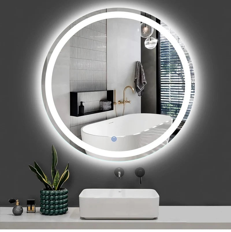 [SKUIMG]GMIRROR11|gmirror11-2.jpg|ESPEJO LED CIRCULAR DIÁMETRO 80CM CON LUZ LED DE 3 TONOS BOTÓN TÁCTIL